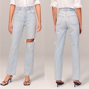 Abercrombie & Fitch Ultra High Rise 90’s Straight Jean